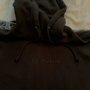 You Matter black hoodie
